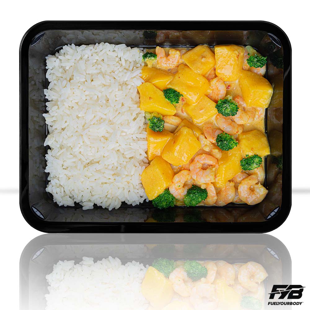 FYB - Kant en Klare Maaltijd - Halal - Rijst - Mango Curry Shrimp
