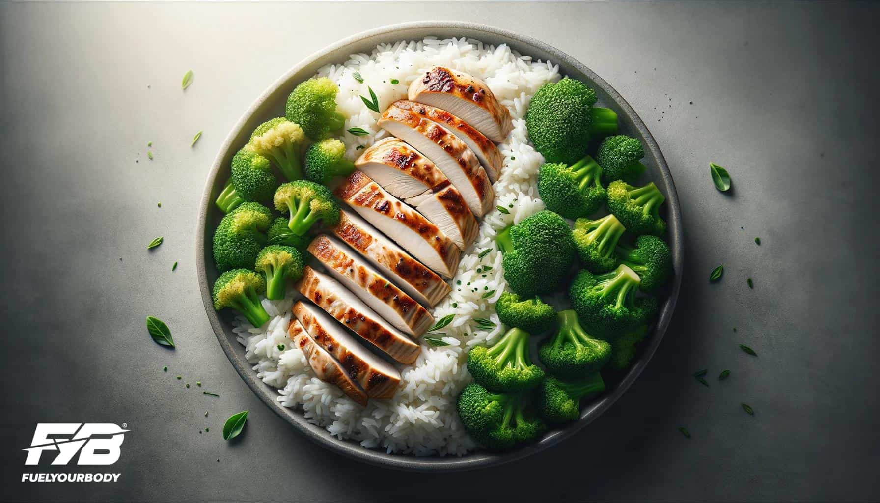 Rijst kip broccoli sportmaaltijd kant en klaar