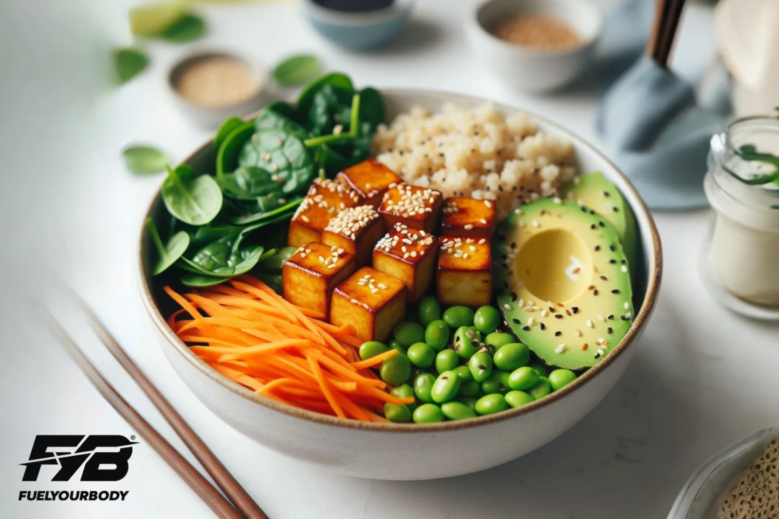 Vegan airfryer tofu recept